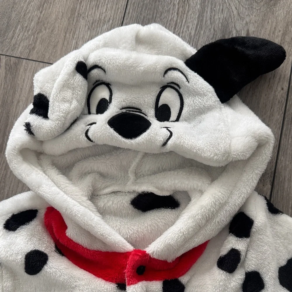Dalmatian-Inspired‎ Kids Hooded Footie Pajamas